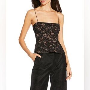 Gianni Bini x Sydney Silverman The Jane Lace Square Neck Sleeveless Cami Top